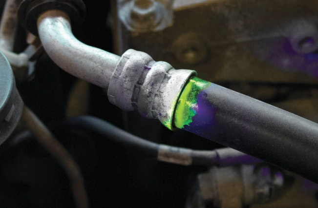 How to find leaks with AC UV dye (Author: sunlonge)