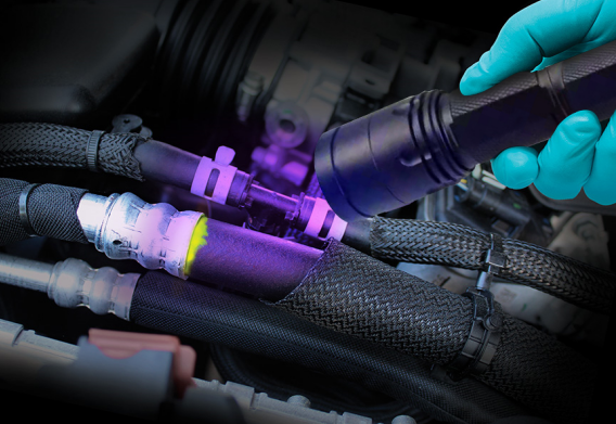 How fluorescent UV dye works with industrial UV technology?
