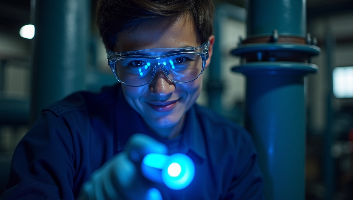 UV leak detection flashlights 