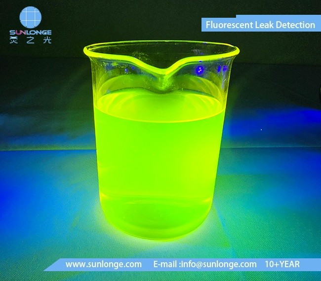 Pipelines fluorescent leak detection dyes 