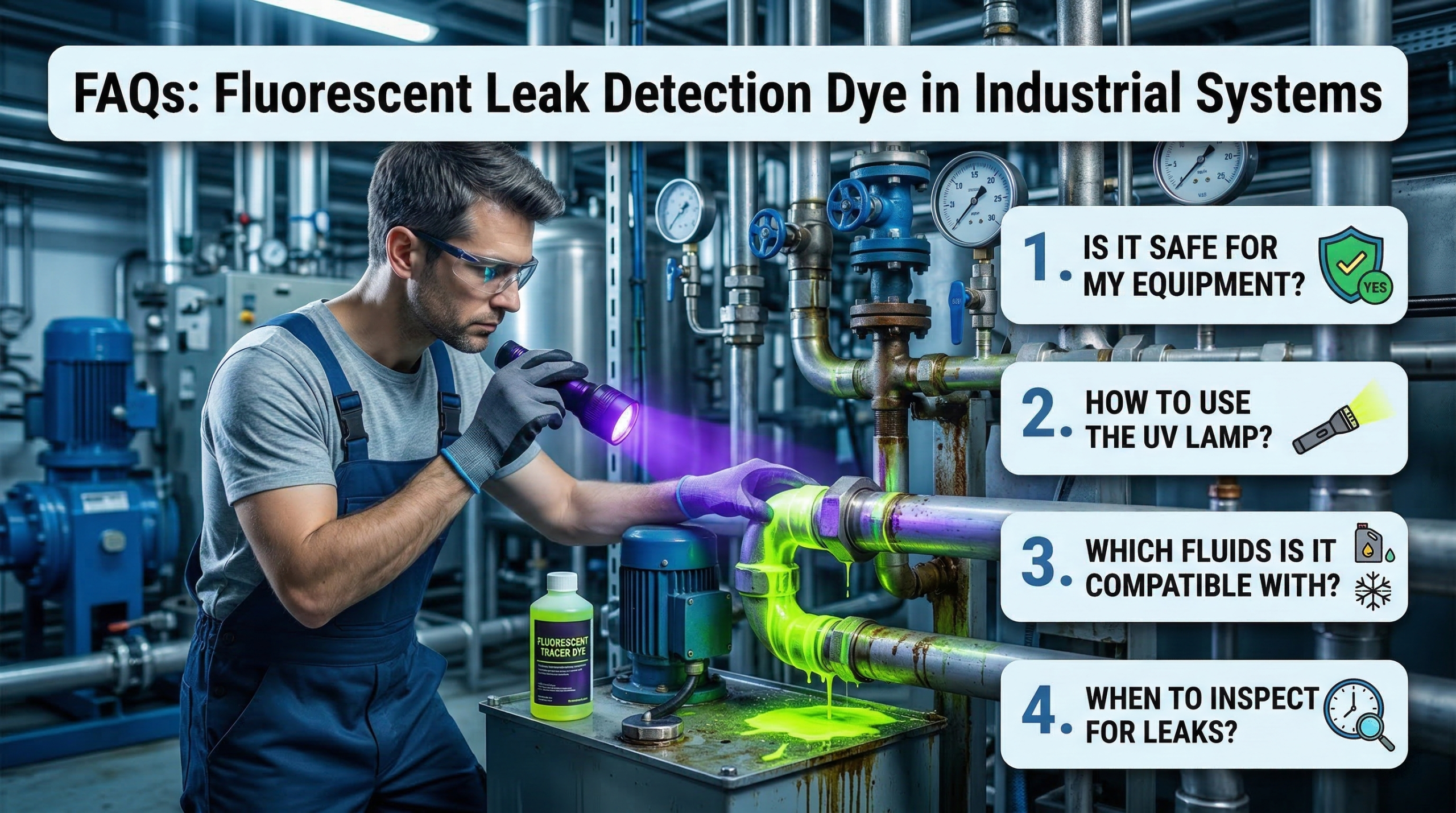 Fluorescent Leak Detection Dye: What It Is and How It Works in Industrial Systems (And Why Sunlonge Leads the Field) Fluorescent Leak Detection Dye: What It Is and How It Works in Industrial Systems (And Why Sunlonge Leads the Field)