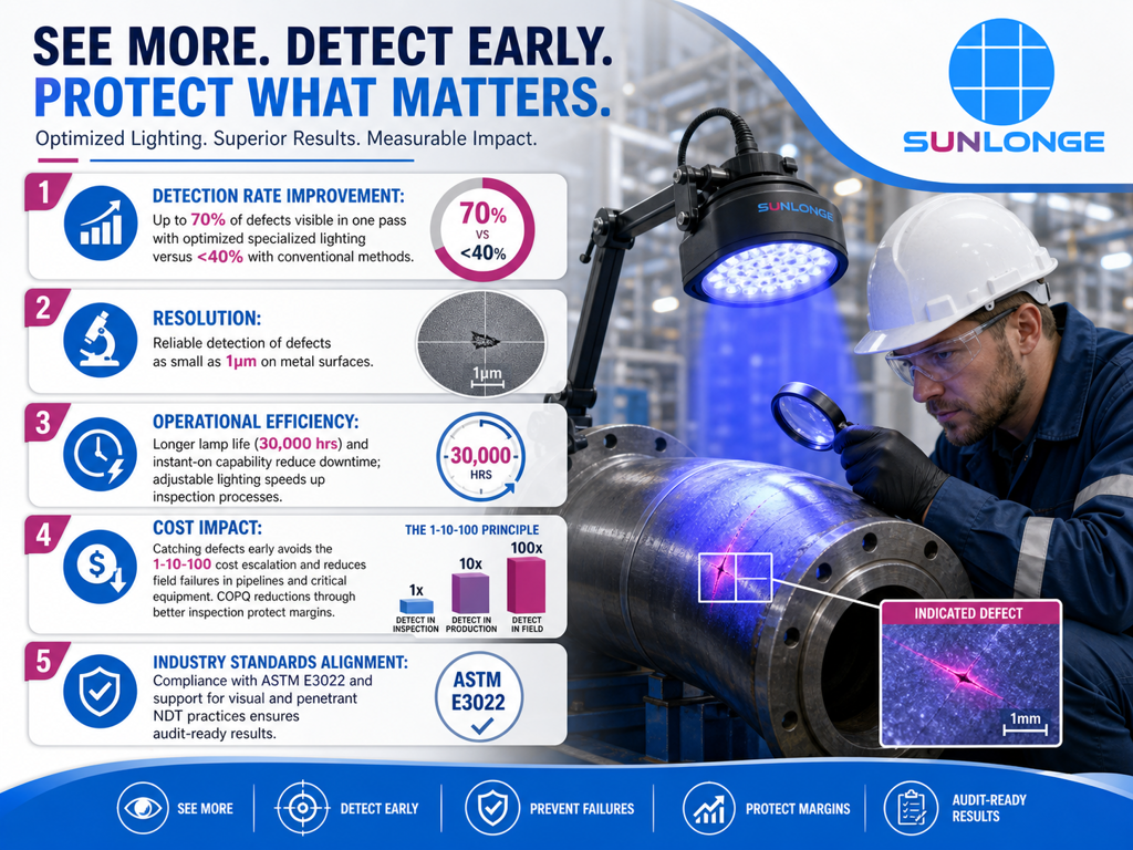 How Surface Defect Inspection Lights Improve Scratch Detection on Metal Surfaces