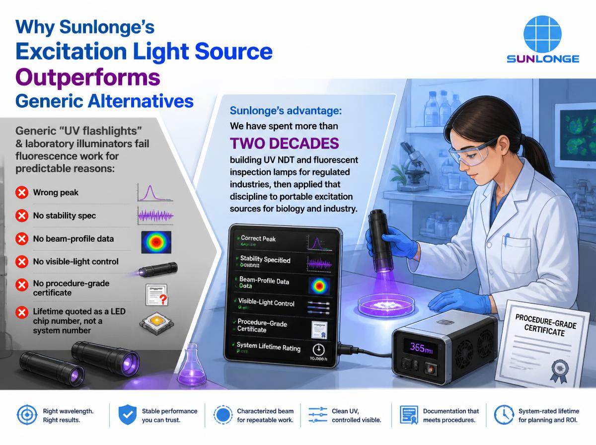 How Excitation Light Sources Improve Fluorescence Signal Stability in Optical Systems How Excitation Light Sources Improve Fluorescence Signal Stability in Optical Systems