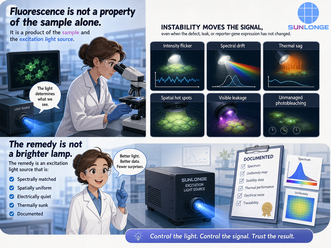 How Excitation Light Sources Improve Fluorescence Signal Stability in Optical Systems How Excitation Light Sources Improve Fluorescence Signal Stability in Optical Systems