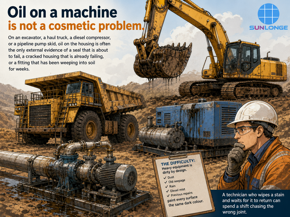 How UV Leak Detection Flashlights Help Locate Oil Leaks in Heavy Equipment