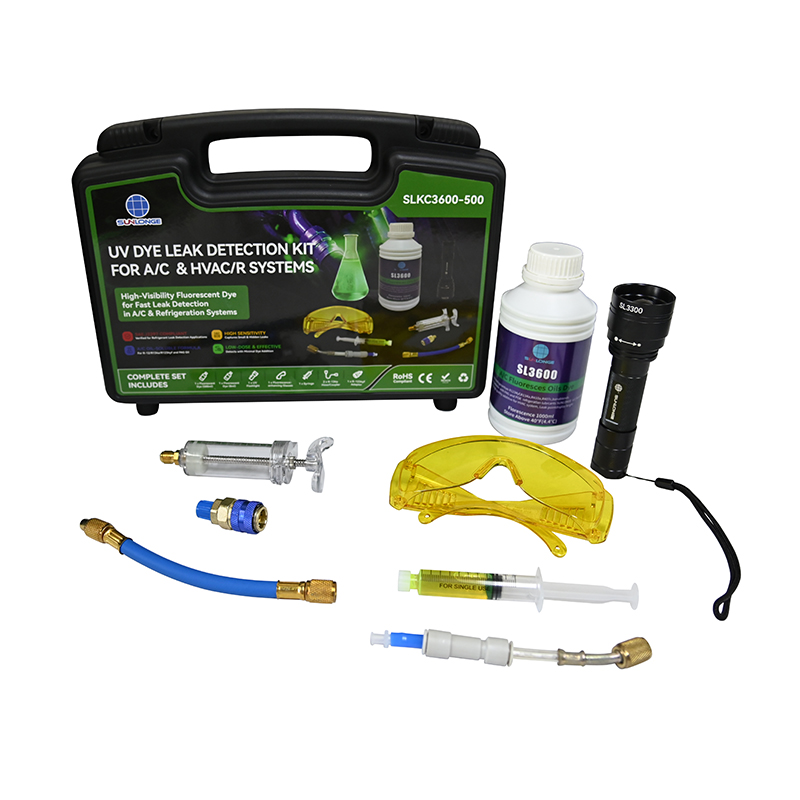 Sunlonge SLKC3600-500 UV Dye Leak Detection Kit for A/C & HVAC/R Systems